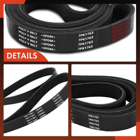 A-Premium belt flexed to show elasticity and easy tool-free installation handling