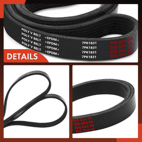A-Premium belt edge showing polyester cord reinforcement for stable tension and reduced stretch