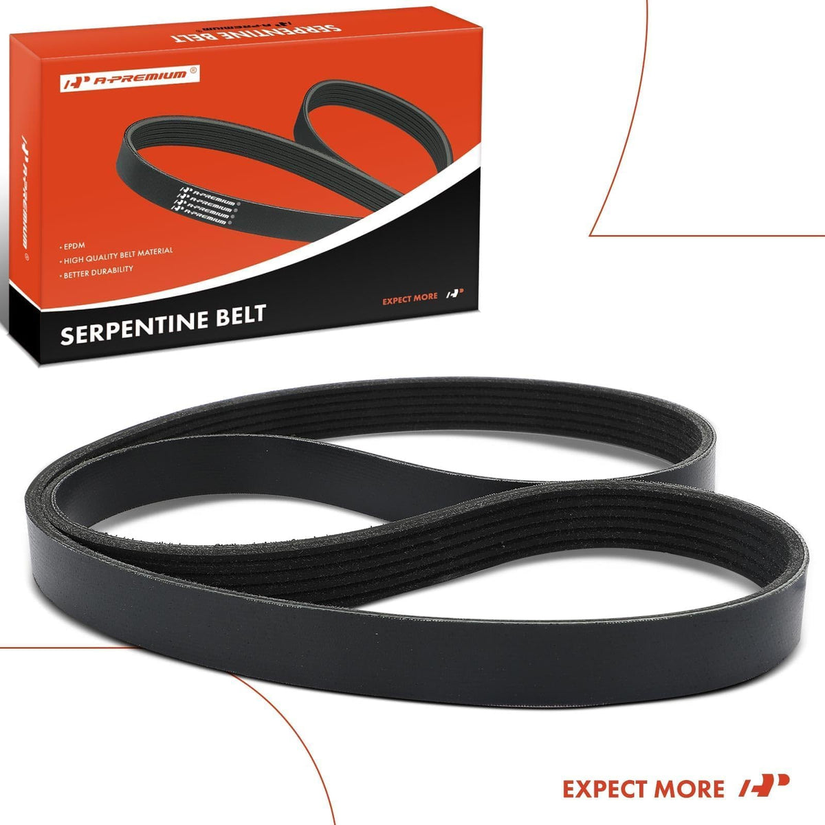 A-Premium belt in garage repair scene demonstrating DIY replacement confidence