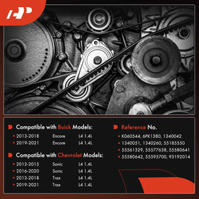 A-Premium belt profile close-up highlighting correct 6-rib shape and smooth engagement