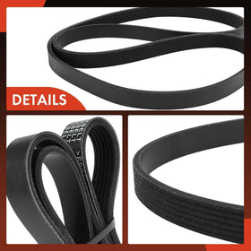 A-Premium belt beside ruler showing 56.26 inch effective length comparison