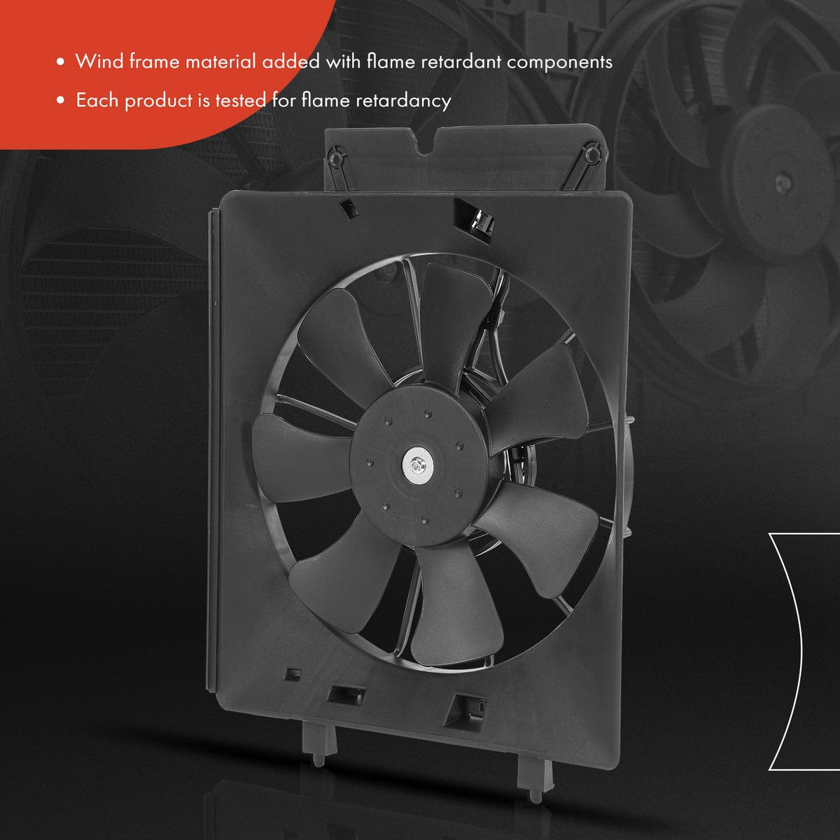 A-Premium blade detail close-up showing seven blades for balanced airflow