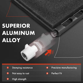 A-Premium part beside ruler showing 8.5-inch length for accurate sizing