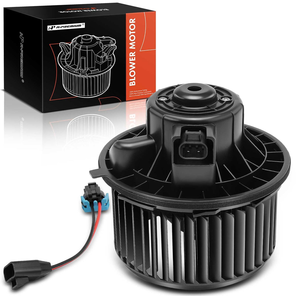 A-Premium blower front assembly showing complete unit and fit benefits