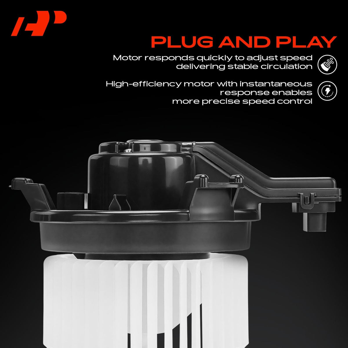A-Premium two-pin electrical connector shown ready to plug for fast installation