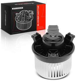 A-Premium front view of blower motor showing complete assembly and clean fit