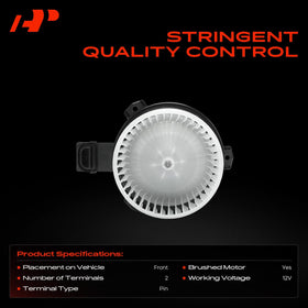 A-Premium side profile of blower motor showing mounting points and shape