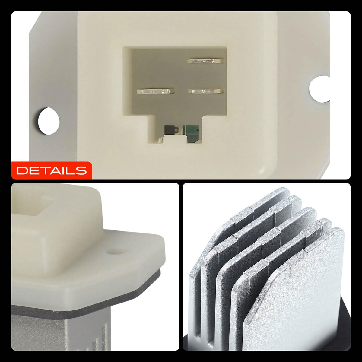 A-Premium resistor installed in dash area demonstrating restored fan control