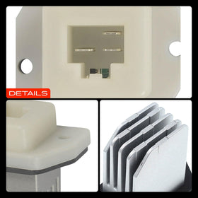 A-Premium resistor installed in dash area demonstrating restored fan control