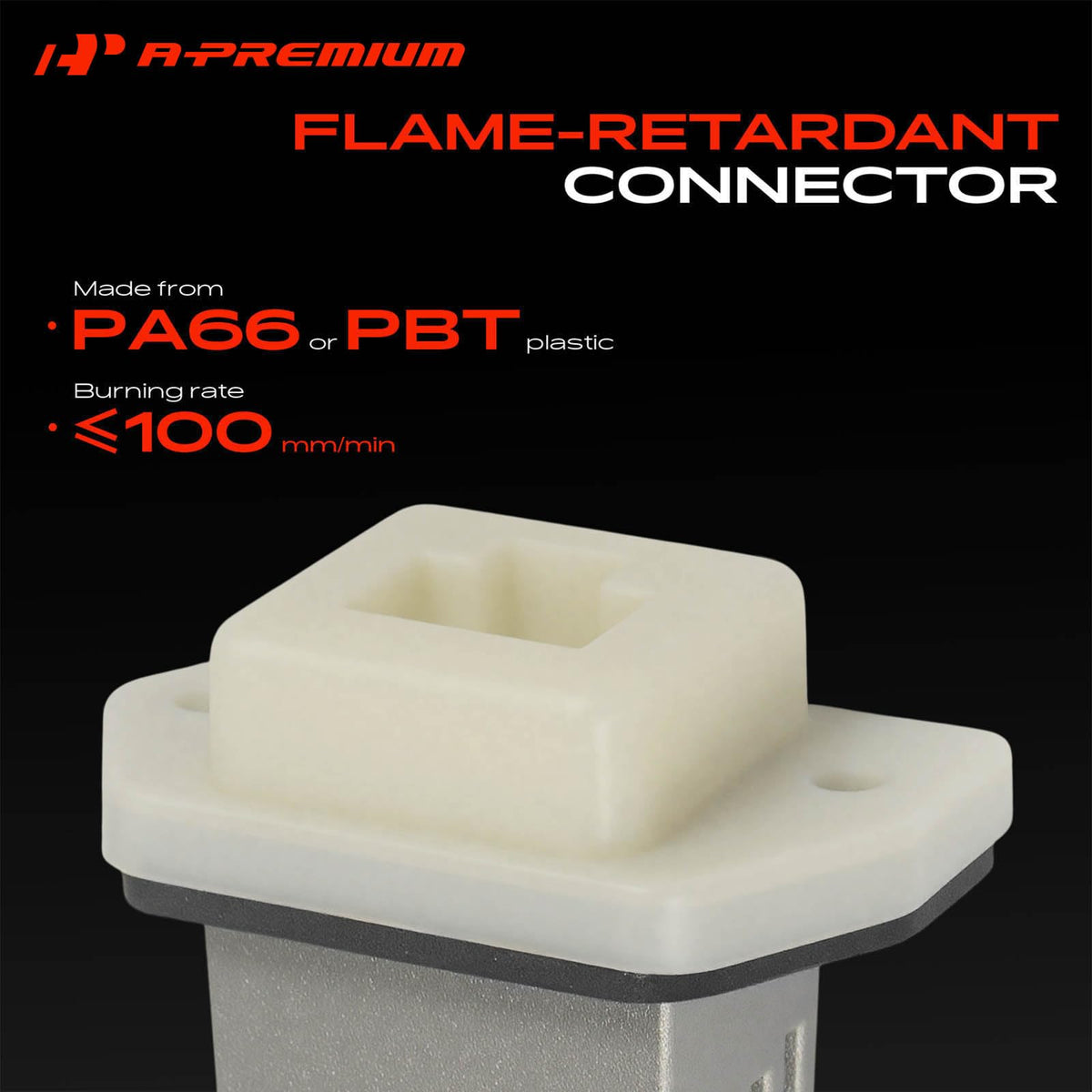 A-Premium resistor held near vehicle vent showing correct installation area