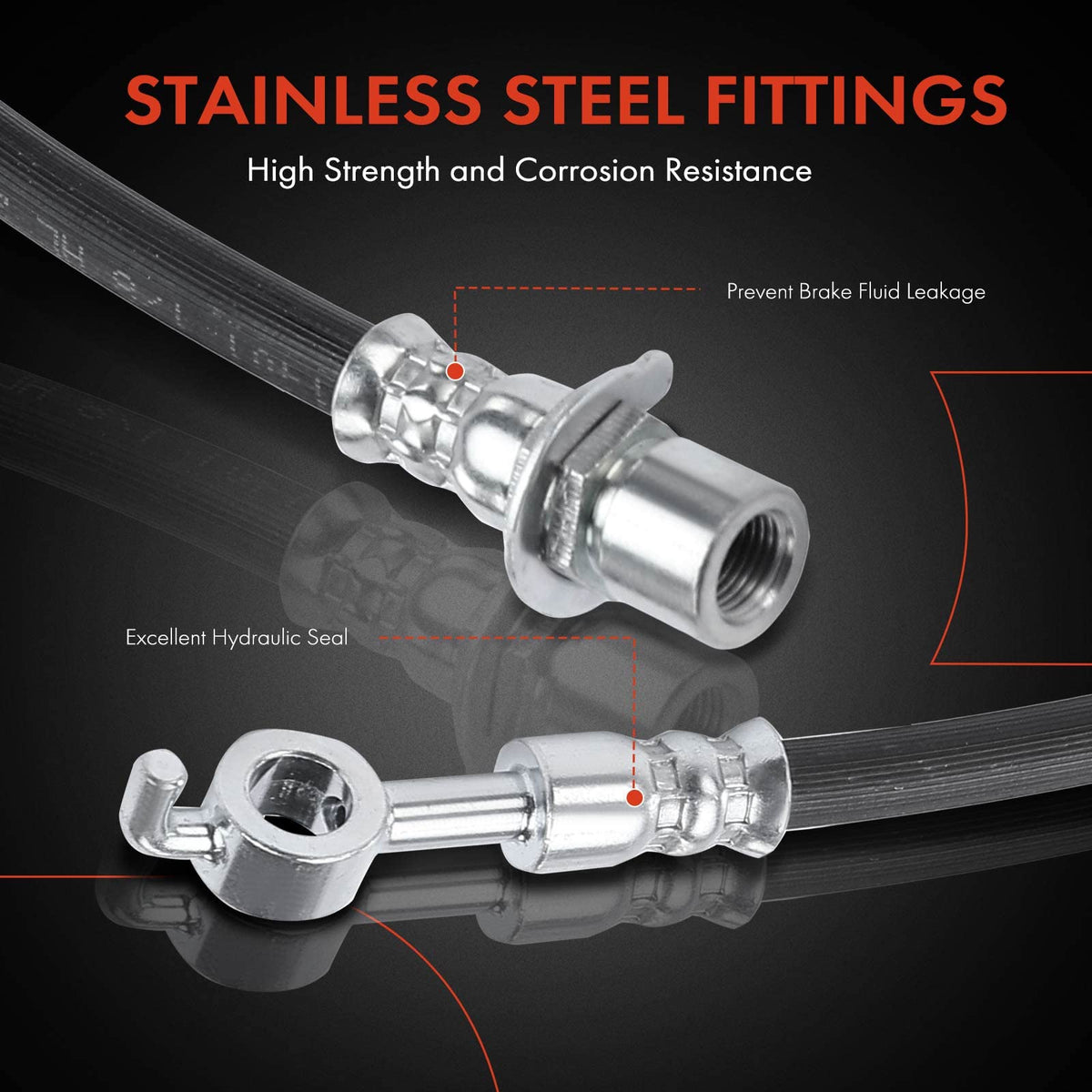A-Premium gasket and hardware display ensuring proper seal and fitment