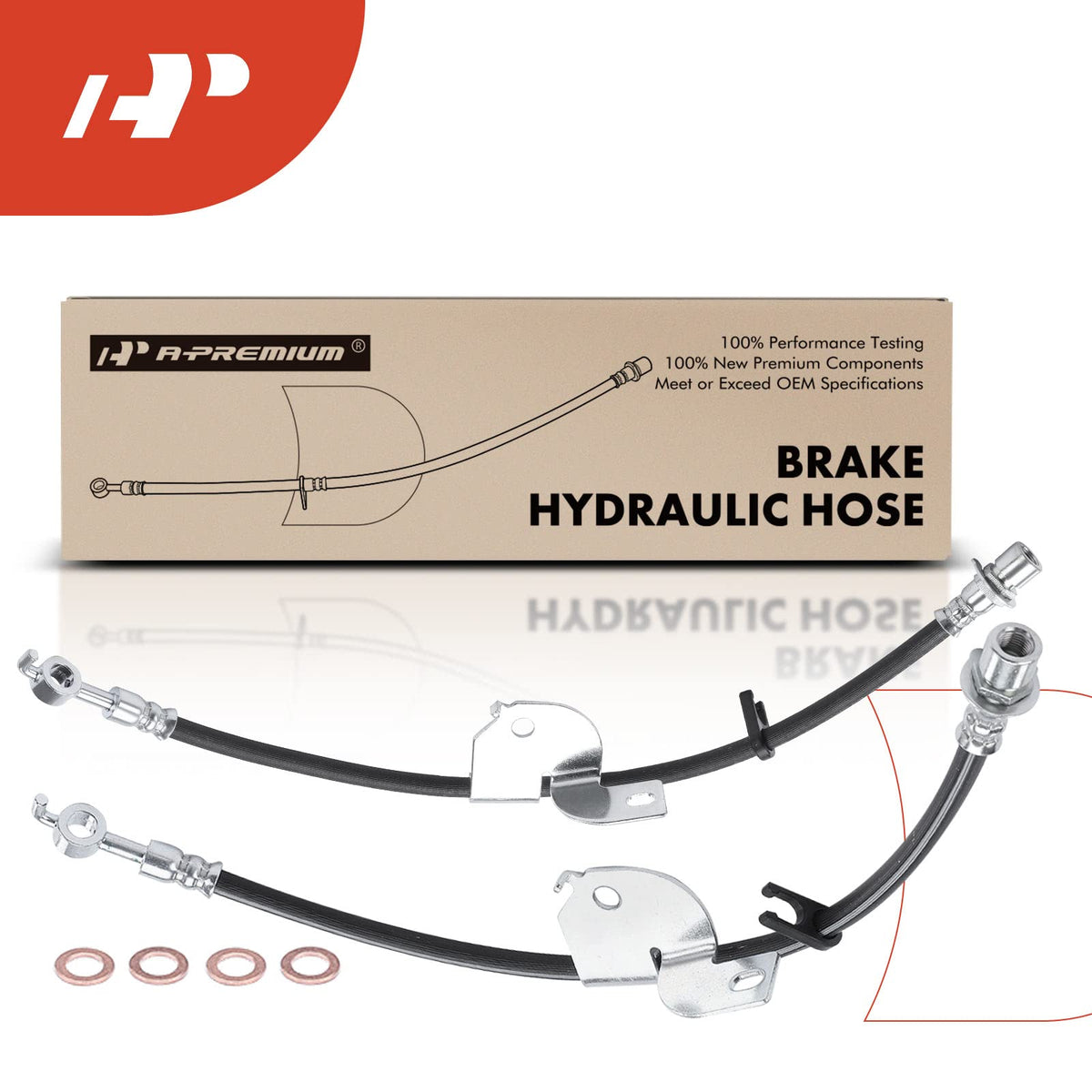 A-Premium hose in garage installation scene illustrating professional replacement