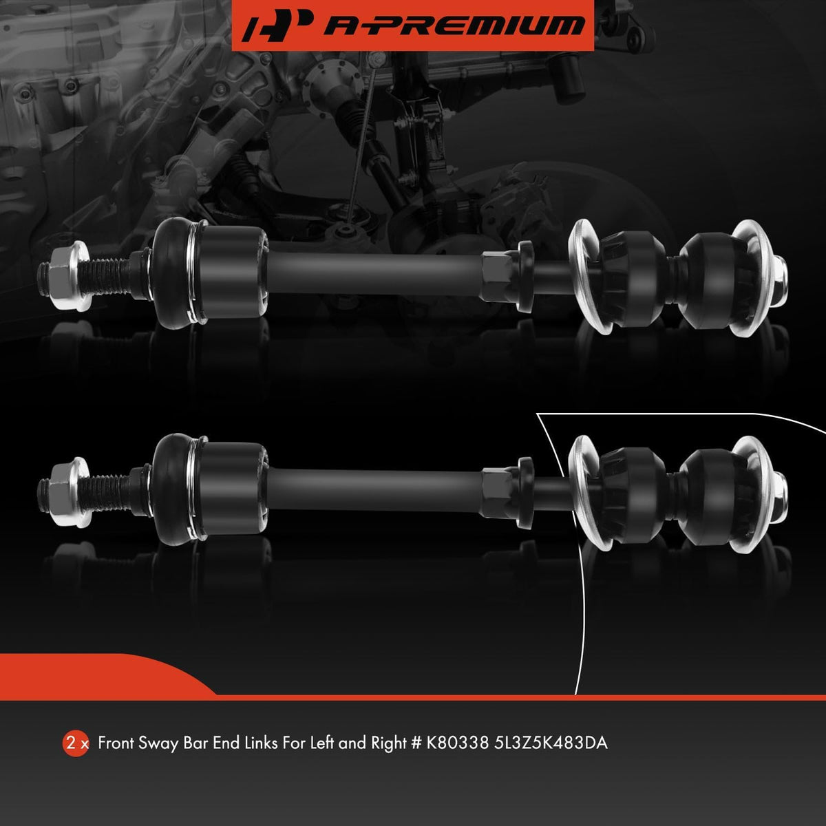 A-Premium dual-layer bushing detail highlighting vibration reduction benefit
