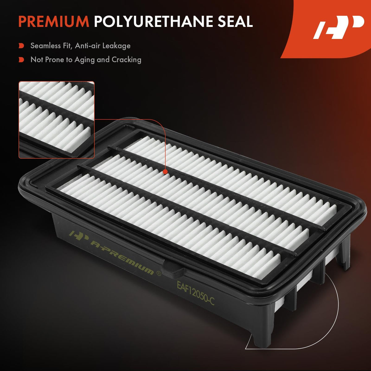 A-Premium cabin filter installed behind glovebox illustrating cleaner in-cabin air