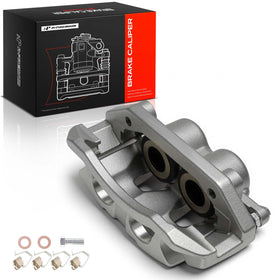 A-Premium caliper front view showing mounting points and fitment benefits