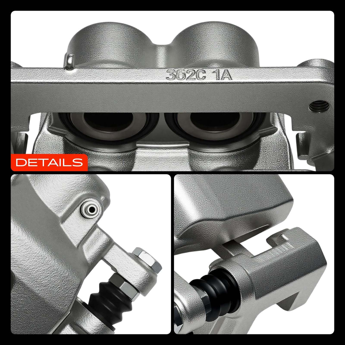 A-Premium caliper packaging and included hardware ready for installation and reliable fit