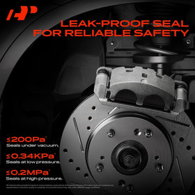 A-Premium caliper size comparison with ruler confirming 2.003-inch piston diameter accuracy