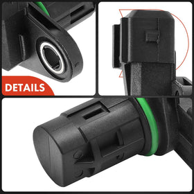 A-Premium camshaft sensor pin detail showing blade terminals for corrosion resistance