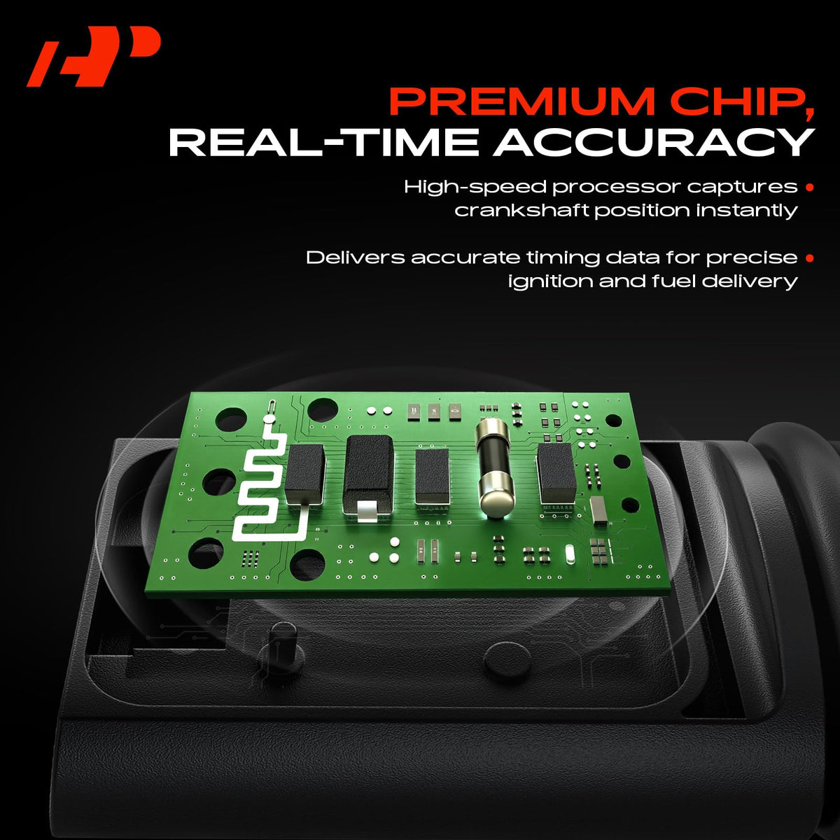A-Premium sensor beside ruler showing compact size for easy handling
