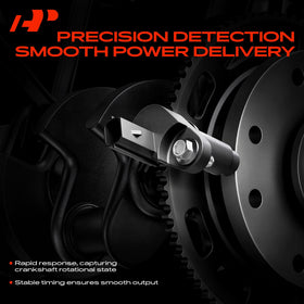 A-Premium camshaft sensor top view showing connector and accurate signal benefit