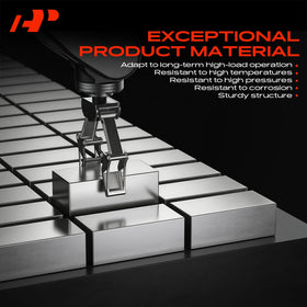 A-Premium side view showing mounting pattern for easy direct-fit replacement