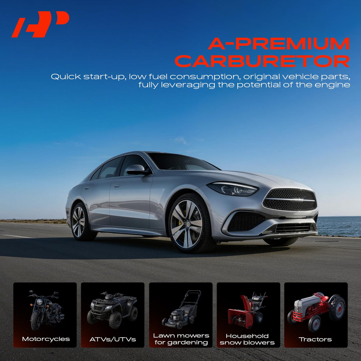 A-Premium packaged unit with warranty card showing one-year unlimited-mileage guarantee