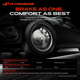 A-Premium ceramic brake pads close-up highlighting low-dust surface