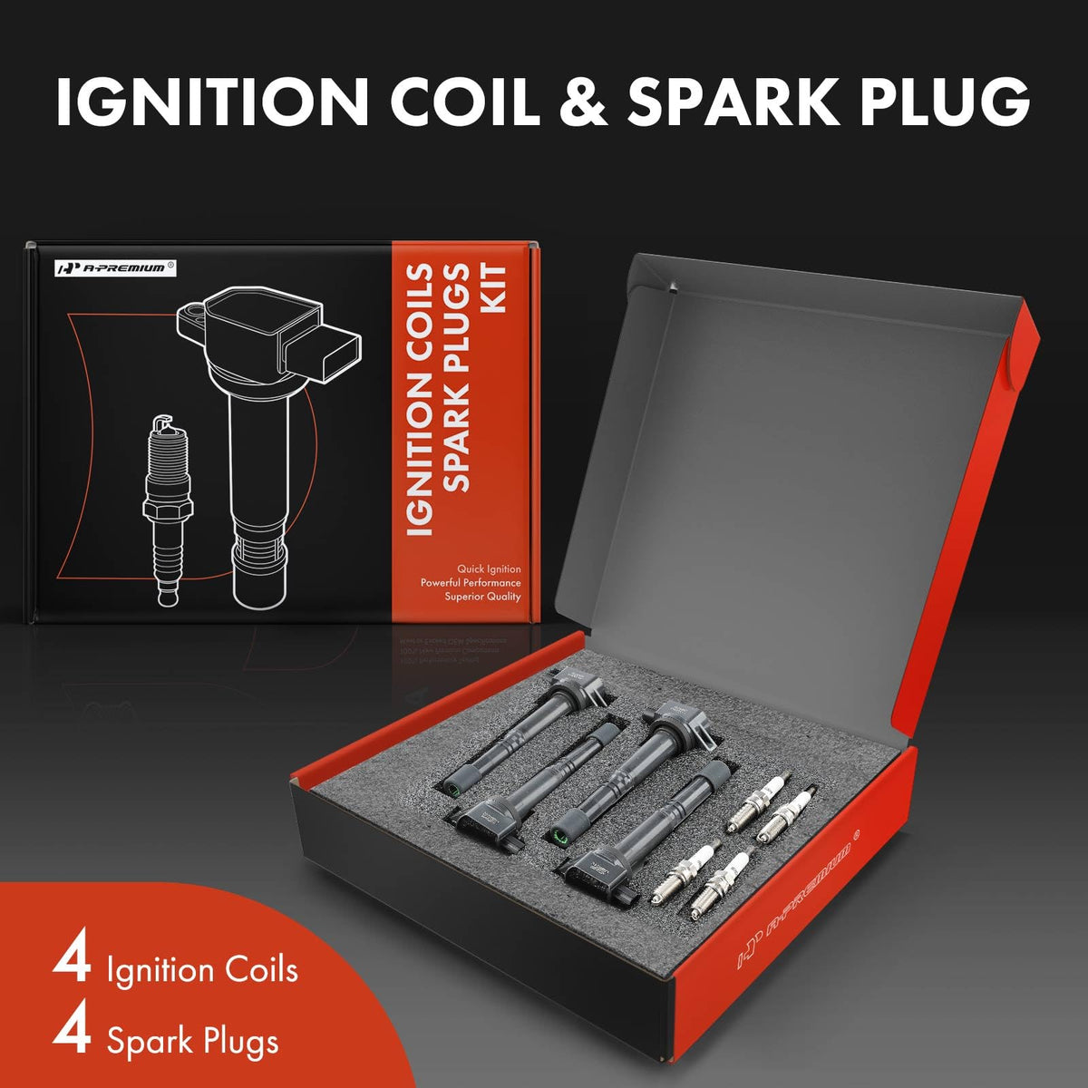 A-Premium close-up iridium electrode detail, offering long-lasting spark performance