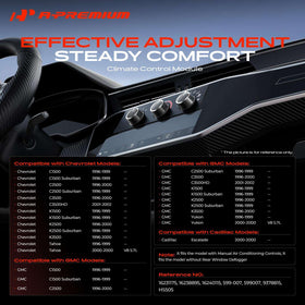 A-Premium close-up of knobs and buttons highlighting tactile control benefit