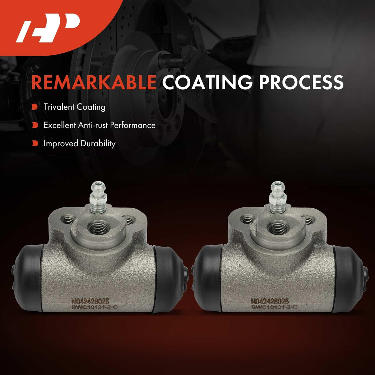 A-Premium close-up of piston and seal area for leak-resistant performance