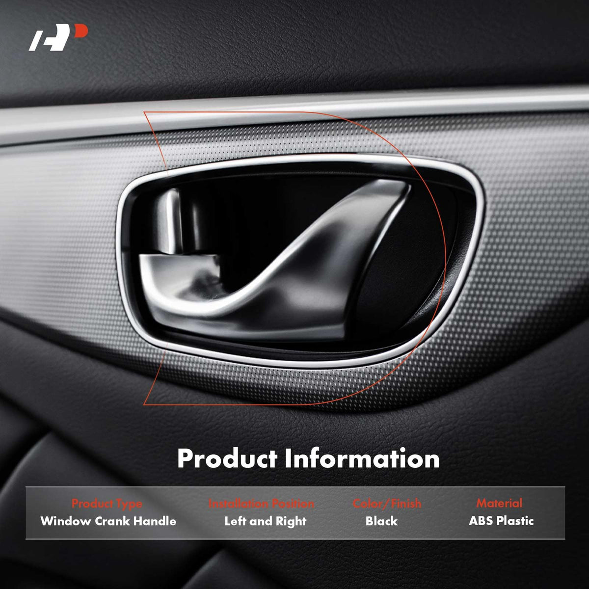 A-Premium close-up of handle texture highlighting grip and durable finish