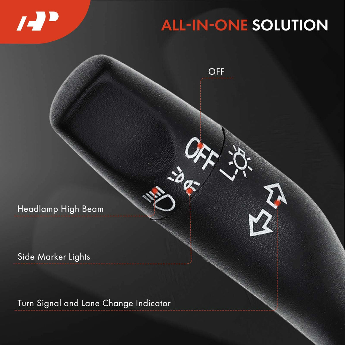 A-Premium close-up of lever texture and markings — clear controls and grip