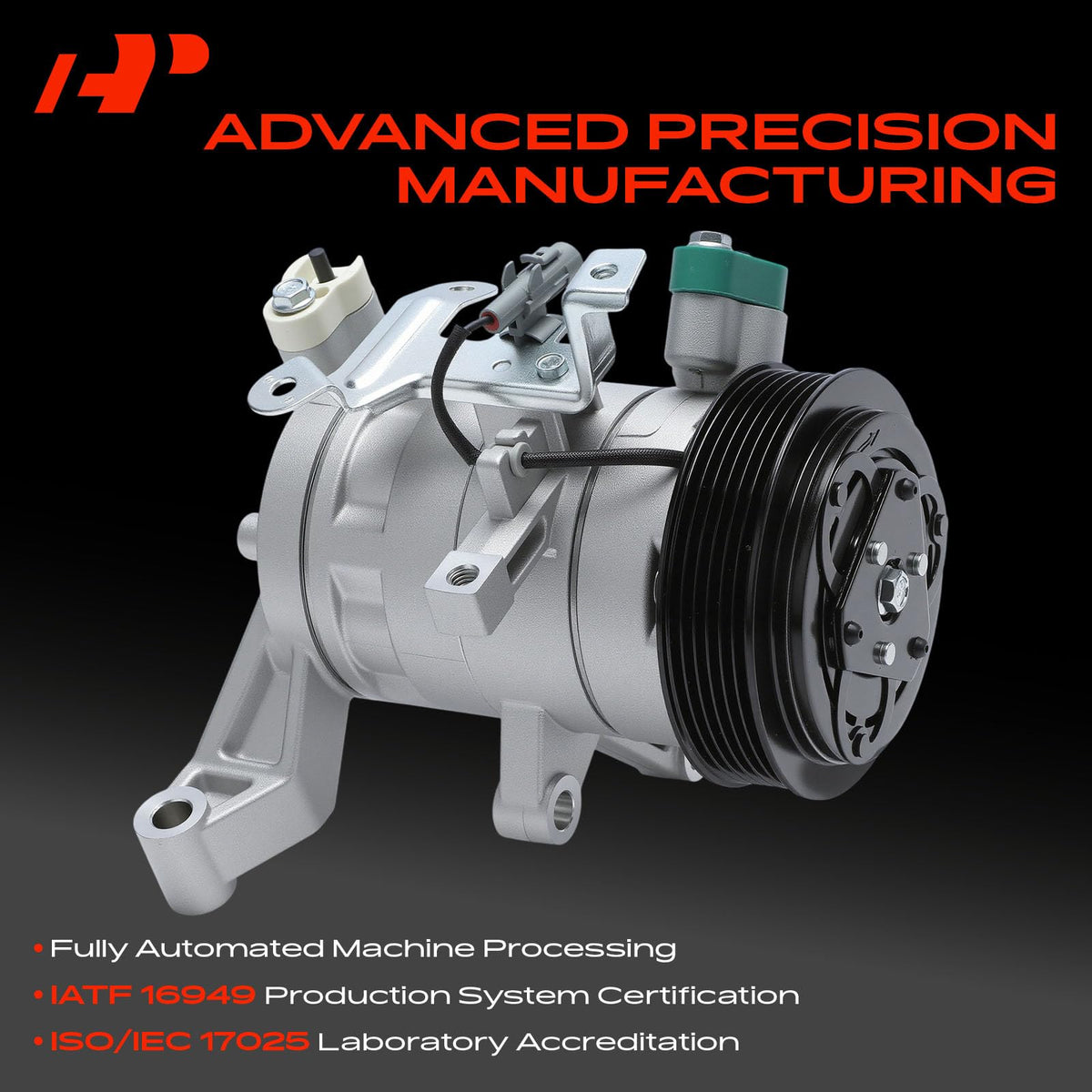A-Premium clutch assembly detail illustrating preinstalled clutch for easier replacement