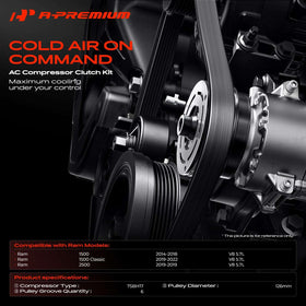 A-Premium pulley close-up highlighting smooth bearing for reduced friction