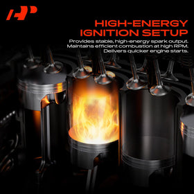 A-Premium ignition coil close-up highlighting sturdy bolt-on mount and blade terminals