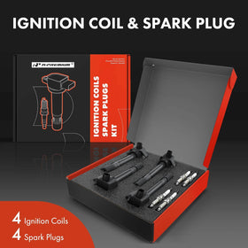 A-Premium ignition coil close-up showing durable housing and mounting bolt for reliable fitment