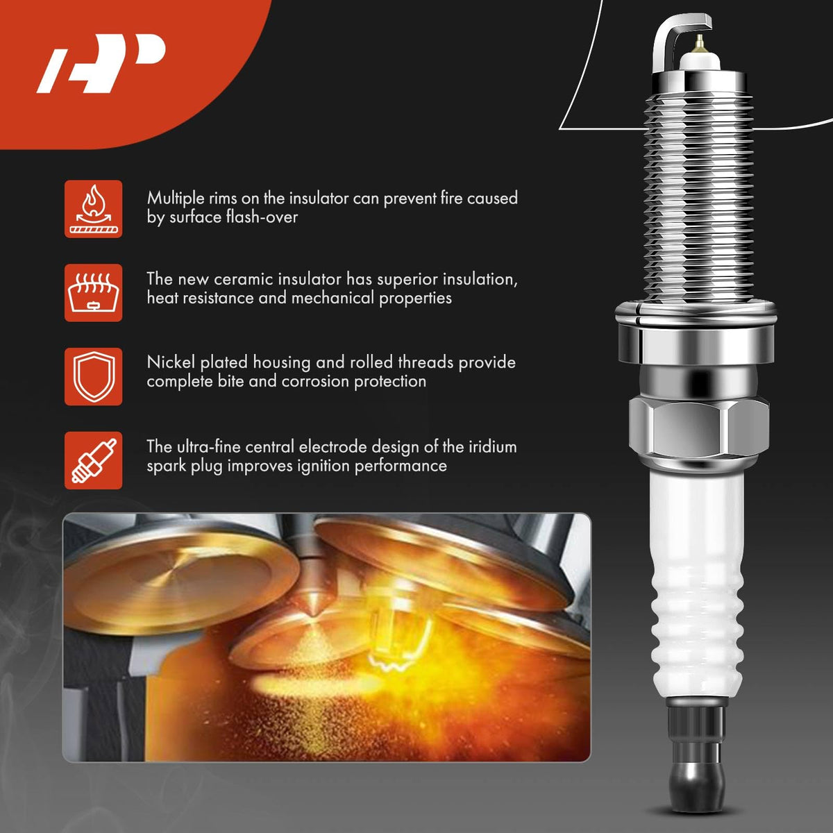 A-Premium coil mounted on valve cover demonstrating direct-fit installation benefit