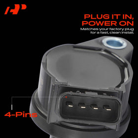 A-Premium coil mounting detail on valve cover for correct bolt-on fit