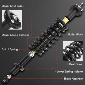 A-Premium close-up of coil spring highlighting spring integrity and restored ride height