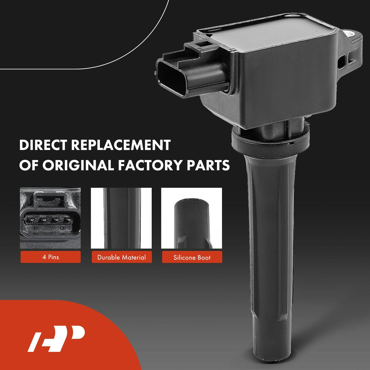A-Premium coils and plugs installed on a Mazda engine demonstrating direct-fit replacement benefit
