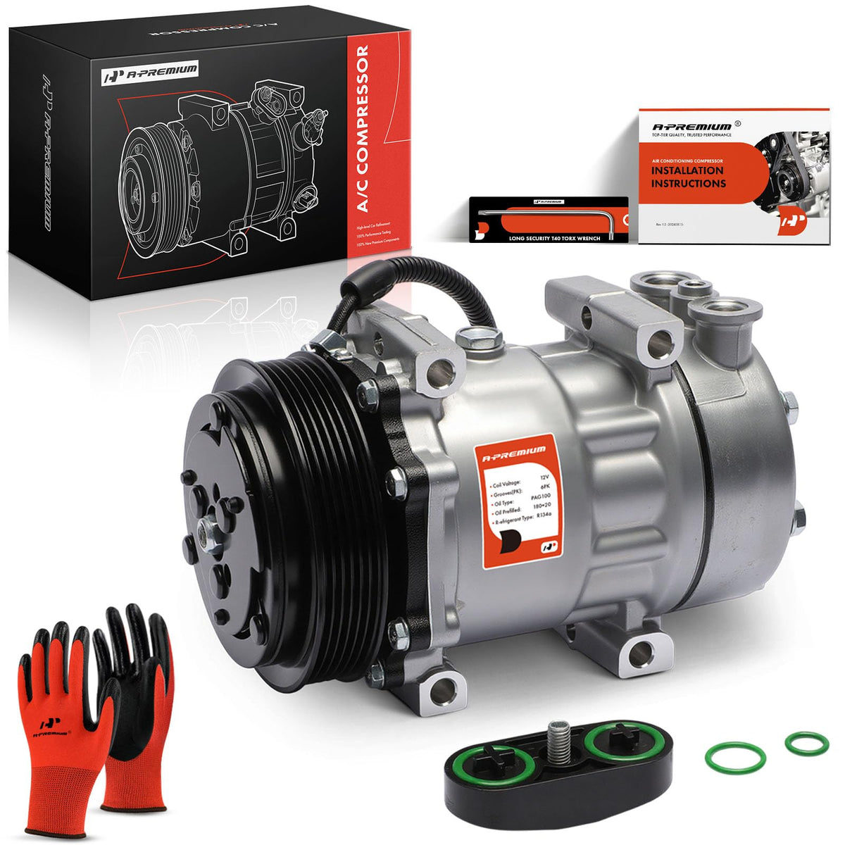 A-Premium compressor assembly front view showing ready-to-install benefits