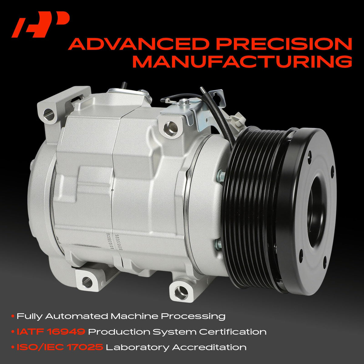 A-Premium compressor clutch assembly visible and ready for direct replacement