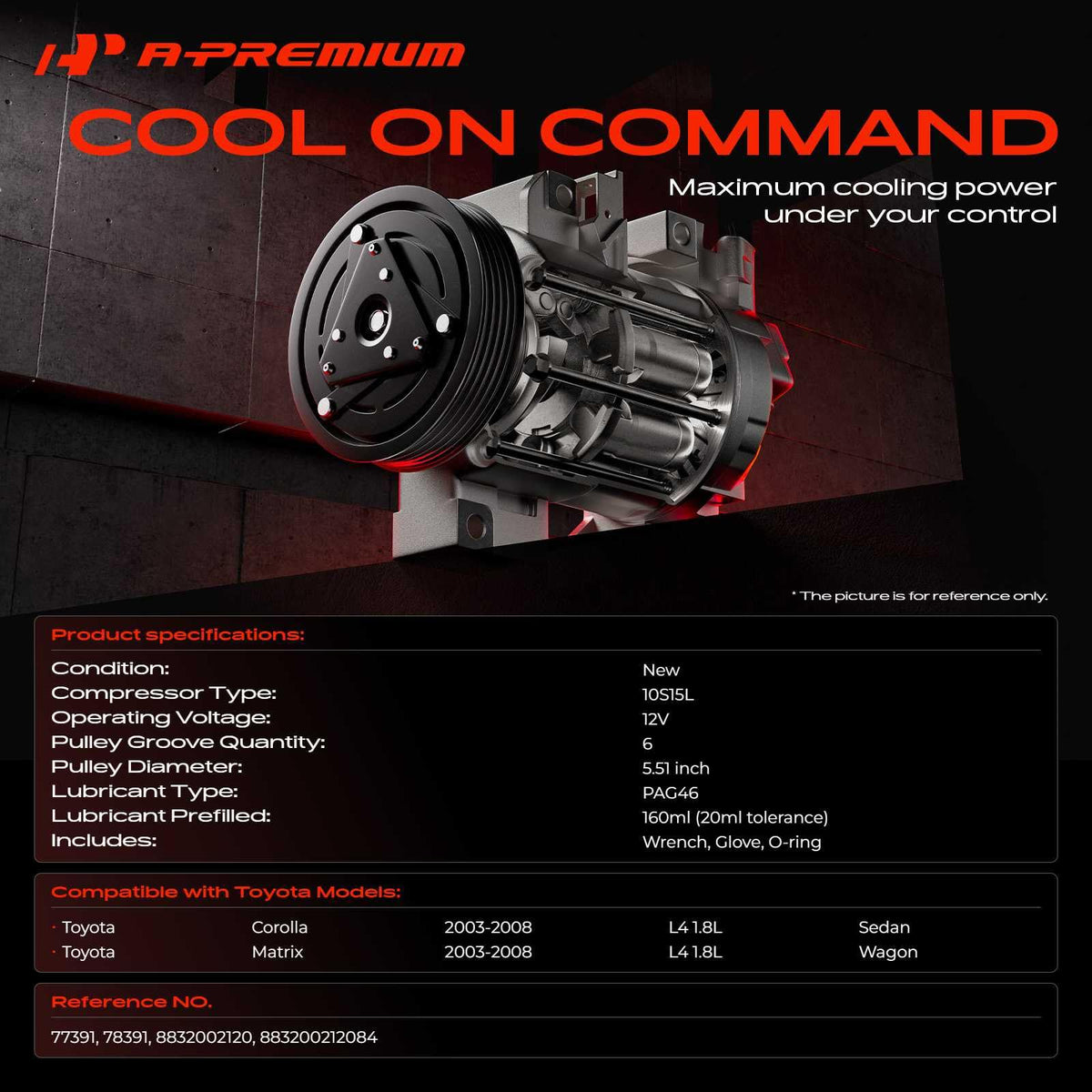 A-Premium clutch close-up showing coil and face, helps confirm compatibility and easy inspection