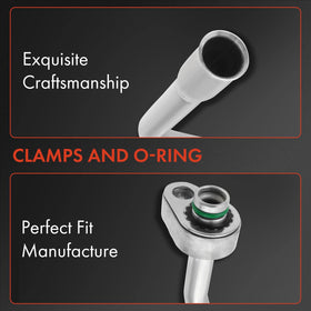 A-Premium closeup of compressor connection demonstrating precise OEM fit benefit