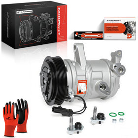 A-Premium compressor front view showing complete unit and fast fit benefit