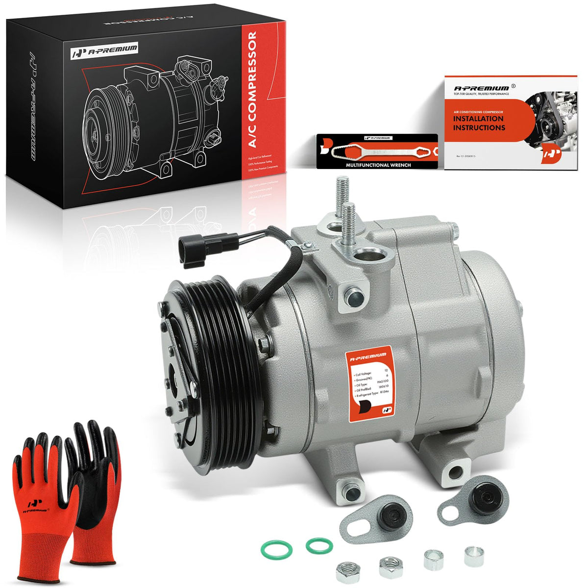 A-Premium compressor front view showing robust construction and reliability