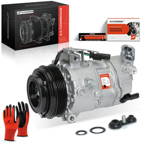 A-Premium front view of compressor showing mounting points and durable finish for reliable replacement