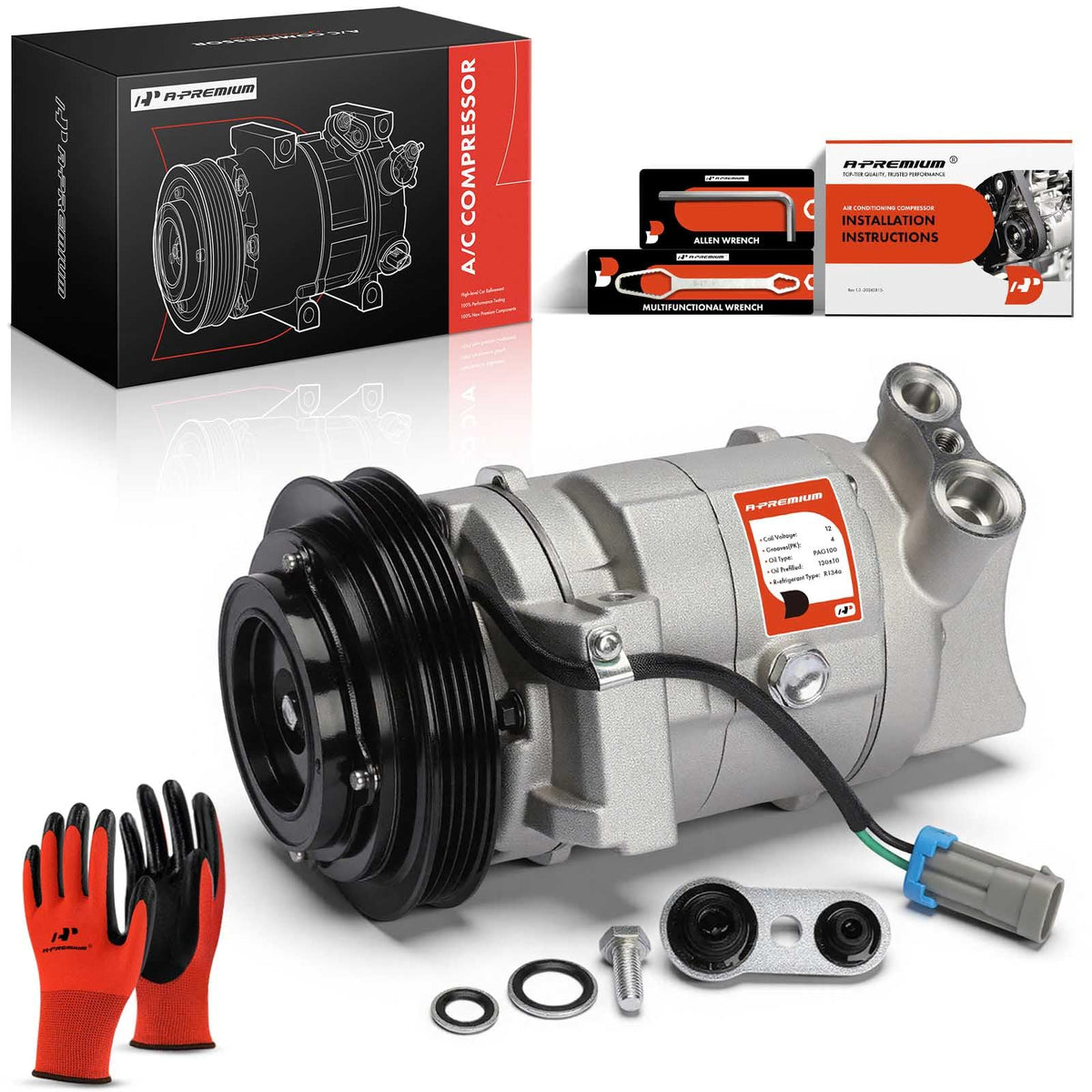 A-Premium compressor front view showing direct-fit design and confident replacement