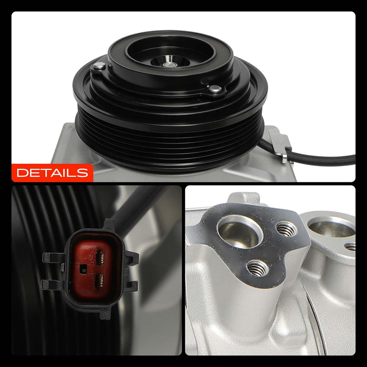 A-Premium compressor in workshop setting conveying professional-grade replacement