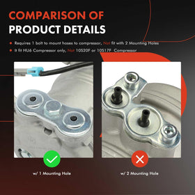 A-Premium compressor installed in engine bay demonstrating direct-fit replacement